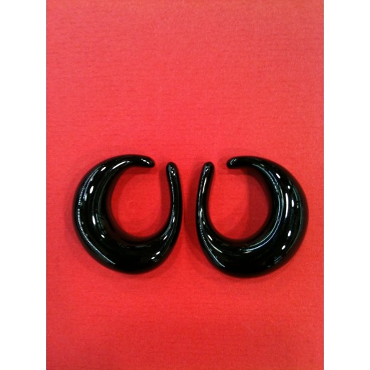 Boucles d'oreilles Baccarat Bohême noires