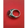 Bague Baccarat Cabochon en argent cristal