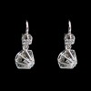 Boucles d'oreilles dormeuses en or et diamants