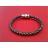 Bracelet Montblanc Contemporary en argent et cuir