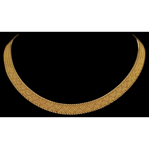 Collier moderne ras de cou en or