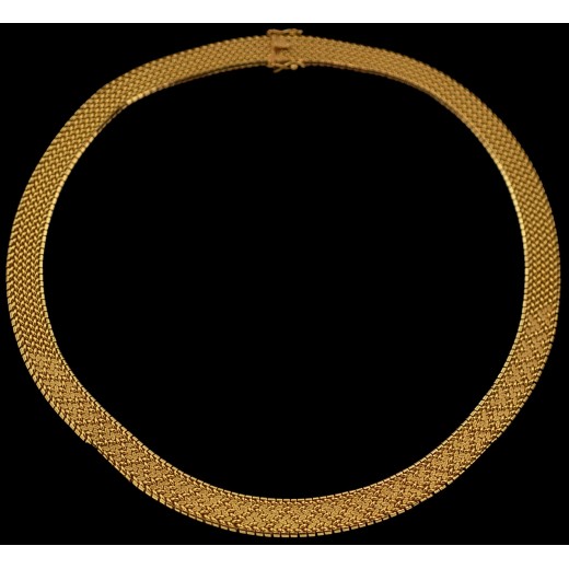 Collier moderne ras de cou en or