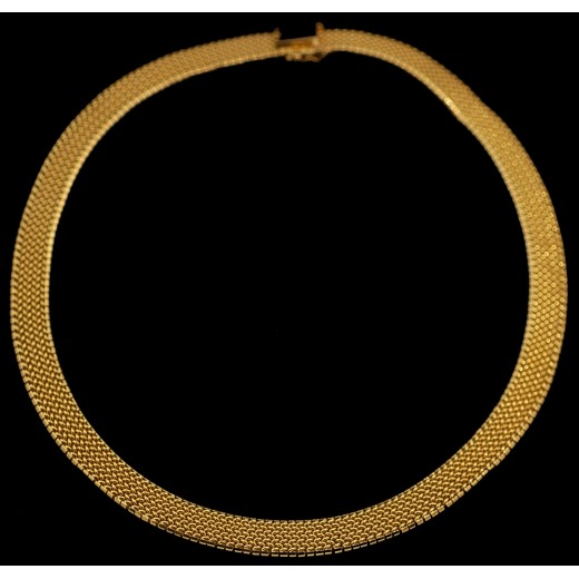 Collier moderne ras de cou en or