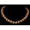 Collier ancien choker en or et grenats