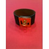 Bracelet Hermès Kelly Dog  en cuir marron