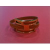 Bracelet Hermès Lignes de cuir orange