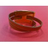 Bracelet Hermès Lignes de cuir orange