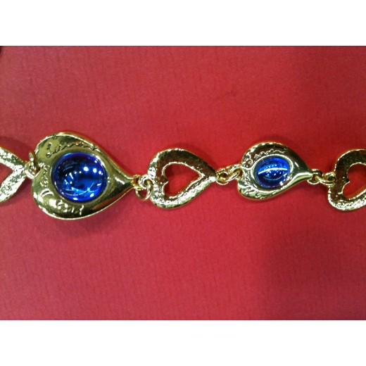 Collier YSL Coeurs en plaqué or 