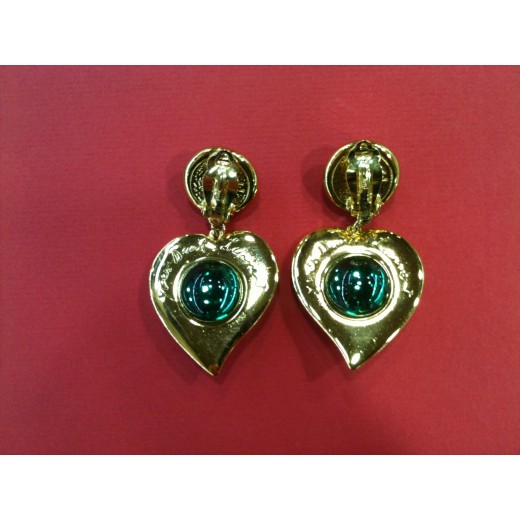 Boucles d'oreilles YSL Vintage en plaqué or
