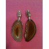 Boucles d'oreilles YSL en agathe