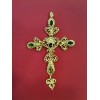 Pendentif  Christian Lacroix Croix en métal doré