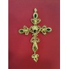 Pendentif  Christian Lacroix Croix en métal doré