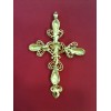 Pendentif  Christian Lacroix Croix en métal doré