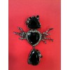 Broche- pendentif Christian Lacroix en métal et agathe