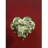 Broche Christian Lacroix  Coeur en métal doré