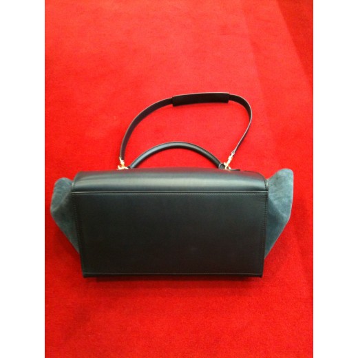 Sac Céline Trapèze en veau bleu marine 