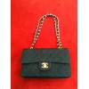 Sac Chanel 2.55 en tweed noir