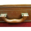 Malette- attaché case Lancel en cuir gold
