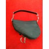 Sac Dior Selle en nylon et cuir vernis noir