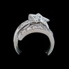 Bague moderne Etoile Filante en or et diamants