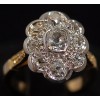 Bague marguerite diamants 1930's