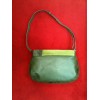 Sac Swarovski en daim, cuir et cristaux verts