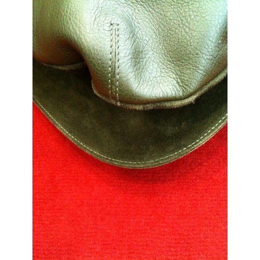 Sac Swarovski en daim, cuir et cristaux verts