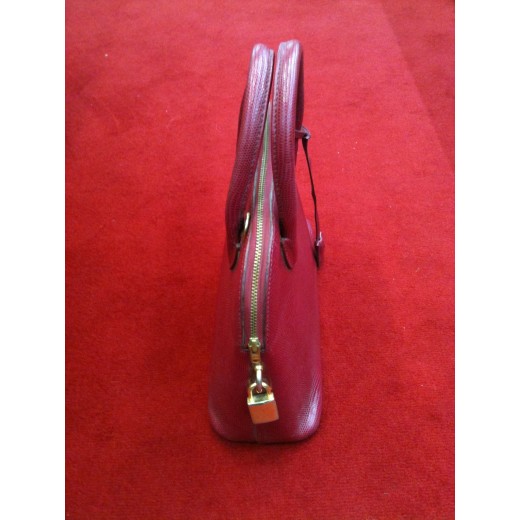 Sac Renouard en cuir bordeaux