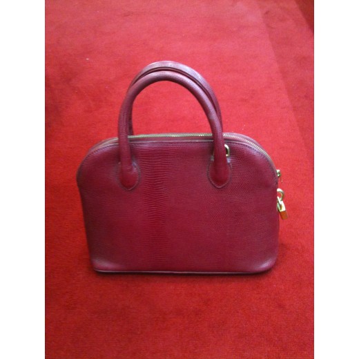 Sac Renouard en cuir bordeaux