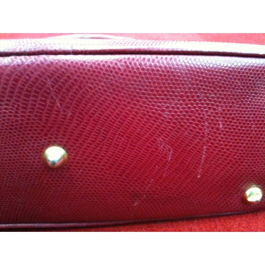 Sac Renouard en cuir bordeaux