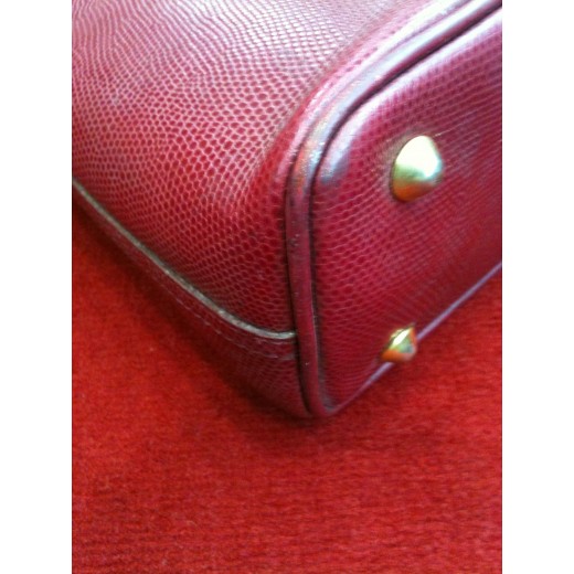 Sac Renouard en cuir bordeaux