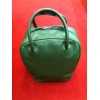 Sac Bottega Venatta en cuir vert