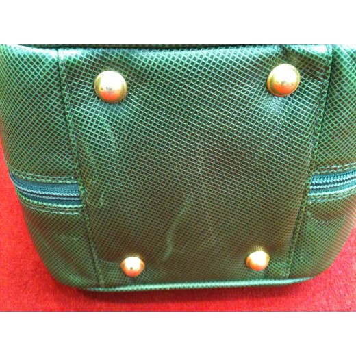 Sac Bottega Venetta en cuir vert
