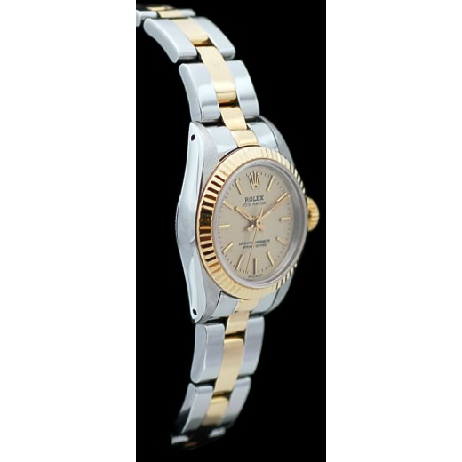 Montre Rolex Lady Oyster Perpetual en or et acier