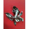 Broche Orchidée en argent et émail