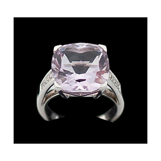 Bague Mauboussin Gueule d'Amour en or, diamants et rose de France