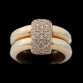 Bague Chaumet Duo en or et diamants