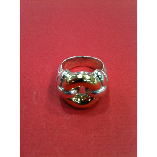 Bague en or et argent 