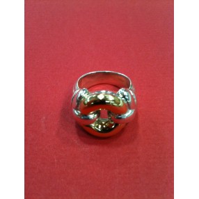 Bague en or et argent 