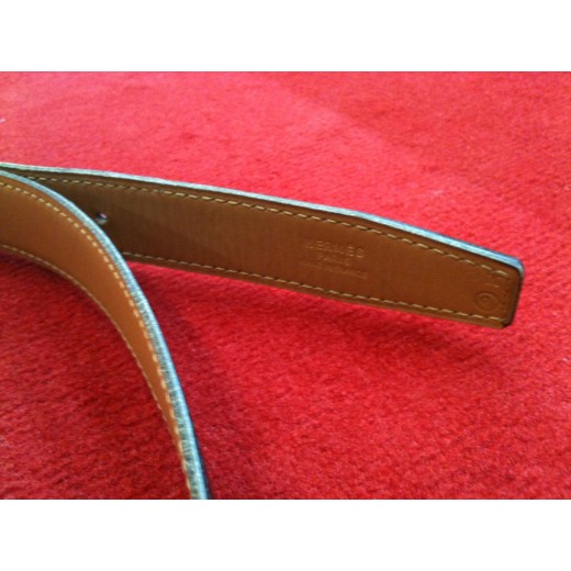 Ceinture Hermès en cuir noir
