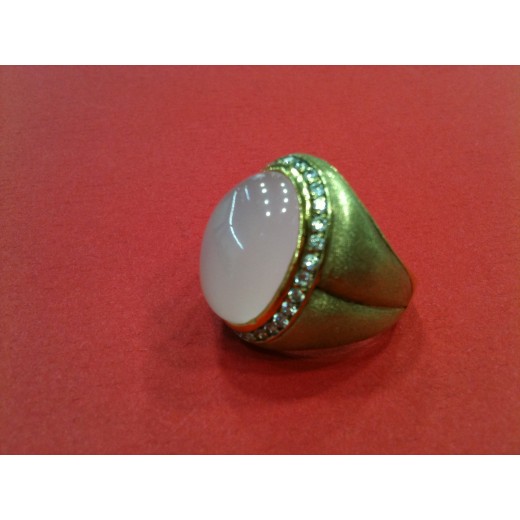 Bague en vermeil et quartz rose
