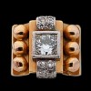 Bague ancienne deux ors et diamants