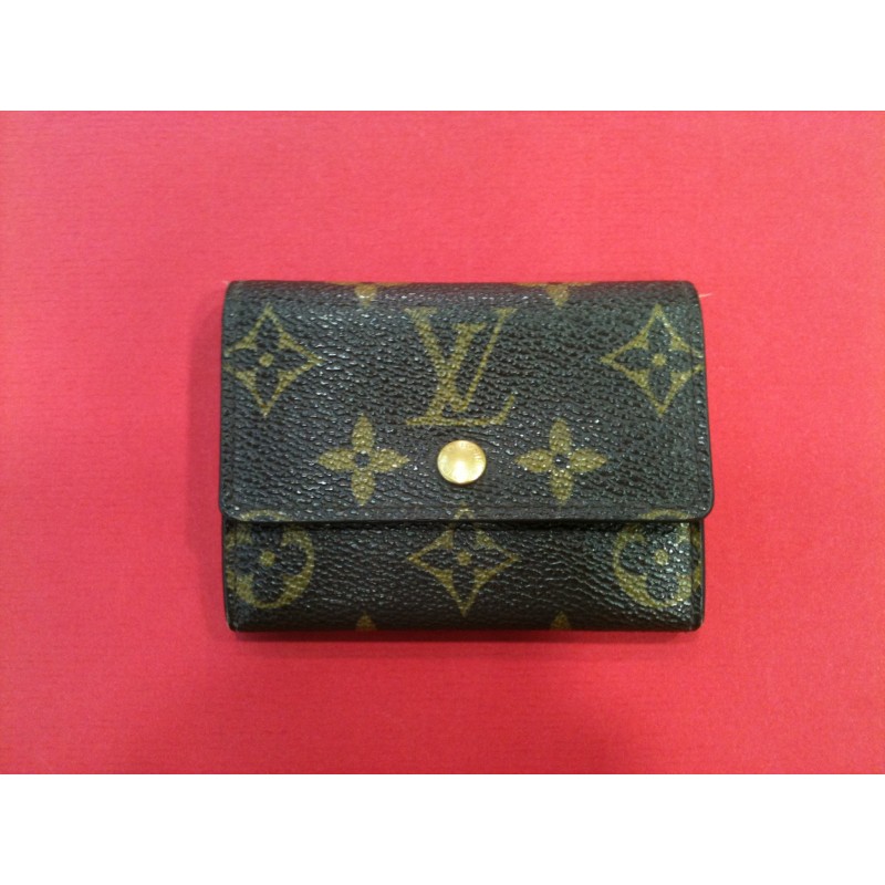 Porte monnaie Louis Vuitton Rond en toile monogram