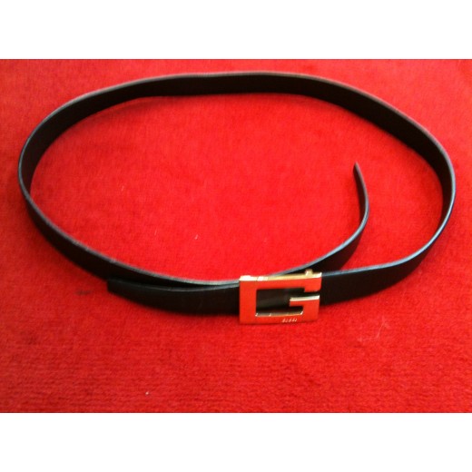 Ceinture Gucci en cuir noir