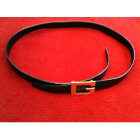 Ceinture Gucci en cuir noir