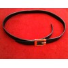 Ceinture Gucci en cuir noir