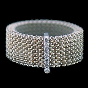 Bague Mauboussin Moi Non Plus En Or Acier Et Diamants