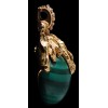 Pendentif Chaumet en or, diamants et malachite