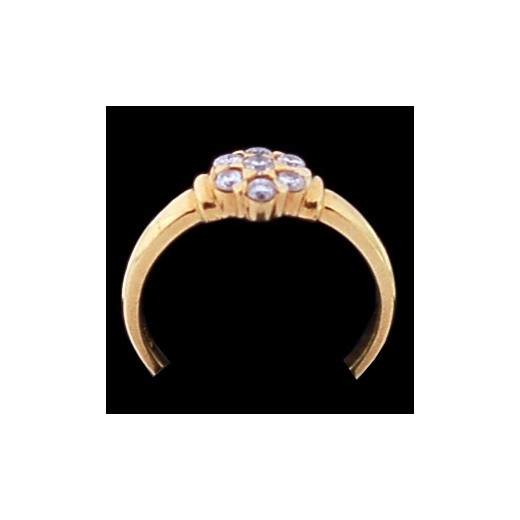 Bague moderne marguerite en or et diamants