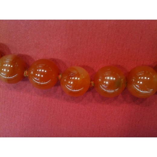 Collier en cornaline